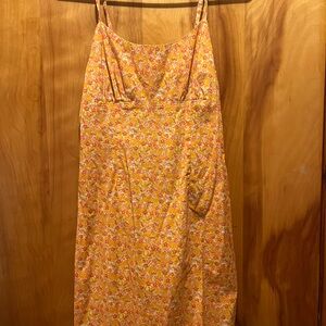 Floral Orange Dress